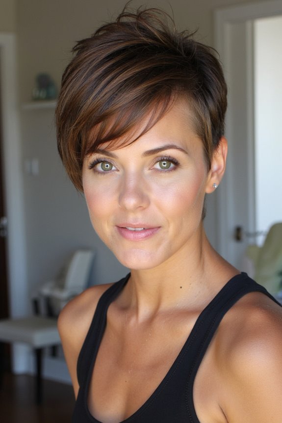 29+ Most Flattering Pixie Cuts for Oval Face Shapes in 2025 4 textured choppy pixie style