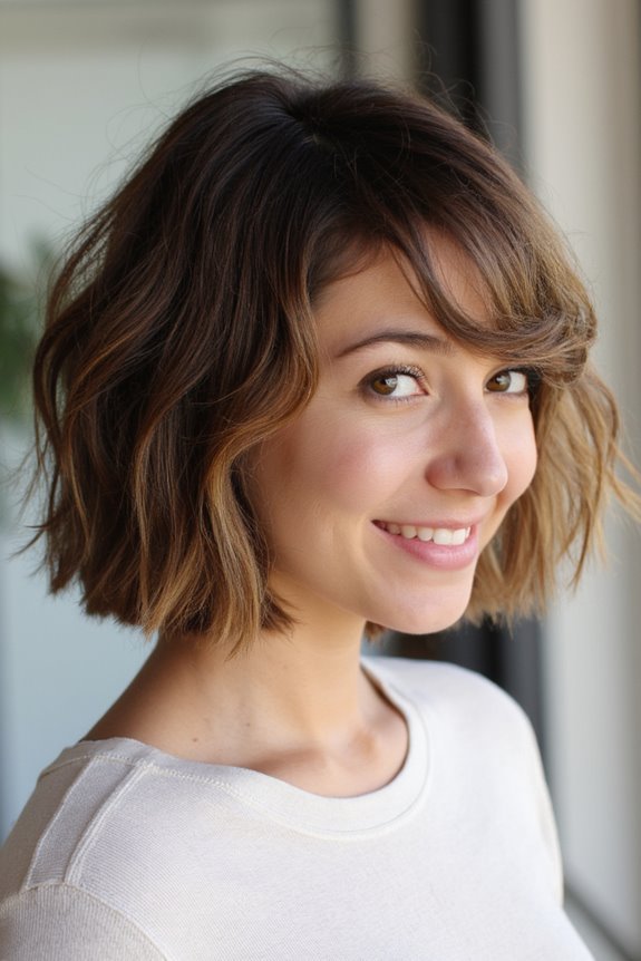 26+ Cutest Short Haircuts for Thick, Wavy Hair to Style More Easily in 2025 10 textured crop with bangs