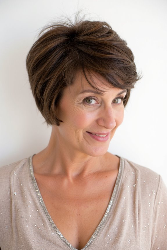 46+ Sexiest Short Hairstyles for Women Over 40 in 2025 69 textured crop with fringe