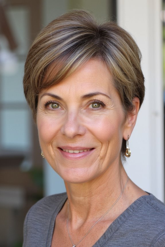 49+ Best Short Hairstyles for Women Over 50 With Fine Hair in 2025 10 textured crop with side bangs
