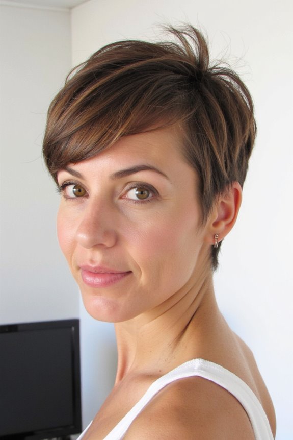 25+ Greatest Long Pixie Cuts for Thin Hair to Look Voluminous in 2025 64 textured crown pixie style
