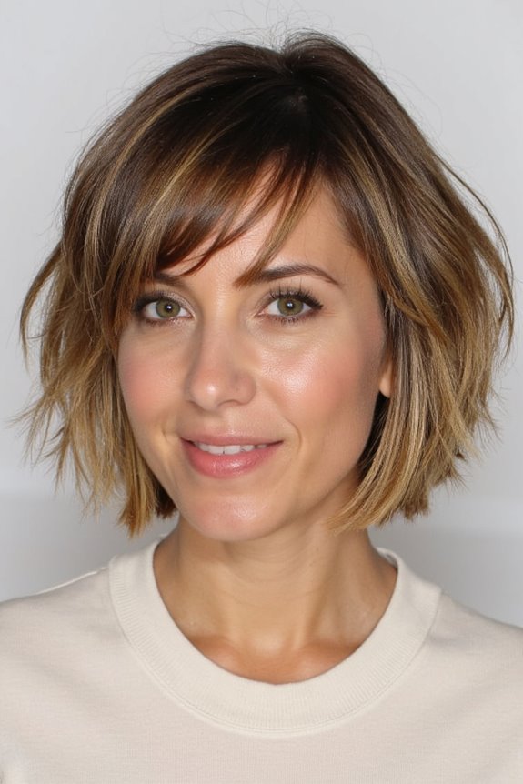 47+ Trendy Short Bob Haircuts & Hairstyles Women Are Getting in 2025 71 textured ends for bobs