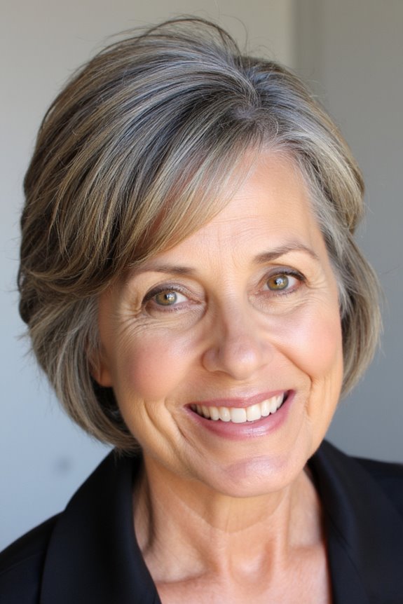 15+ Flattering Short Stacked Bob Haircuts Women Over 50 Will Love in 2025 6 textured layered bob hairstyle