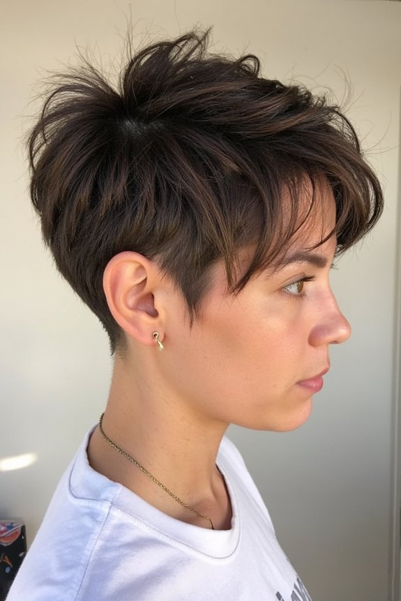 25+ Undercut Pixie Bob Haircuts To Consider for a Short & Easy Cut to Style in 2025 5 textured layered pixie bob