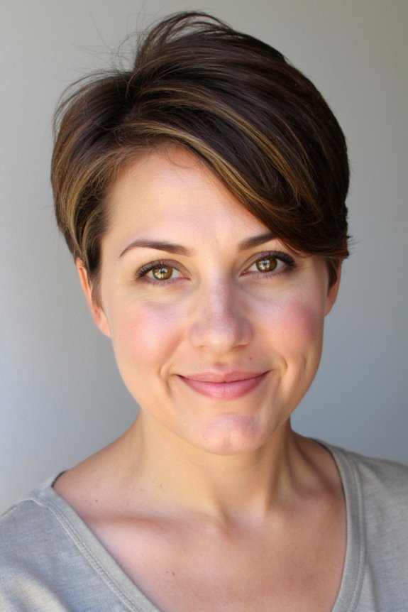 15+ Chic Pixie Cuts That Complement Chubby Faces for 2025 3 textured pixie cut styling