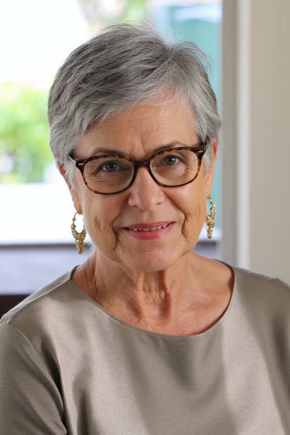 32+ Perfect Pixie Cuts for Women Over 60 With Glasses for 2025 6 textured pixie for women