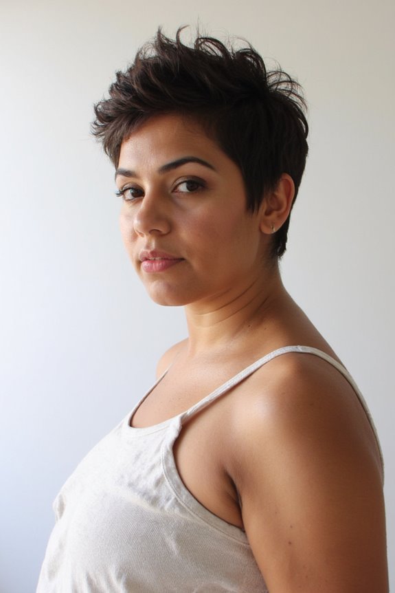 15+ Flattering Pixie Haircuts for Plus-Size Women in 2025 6 textured pixie hairstyle tutorial