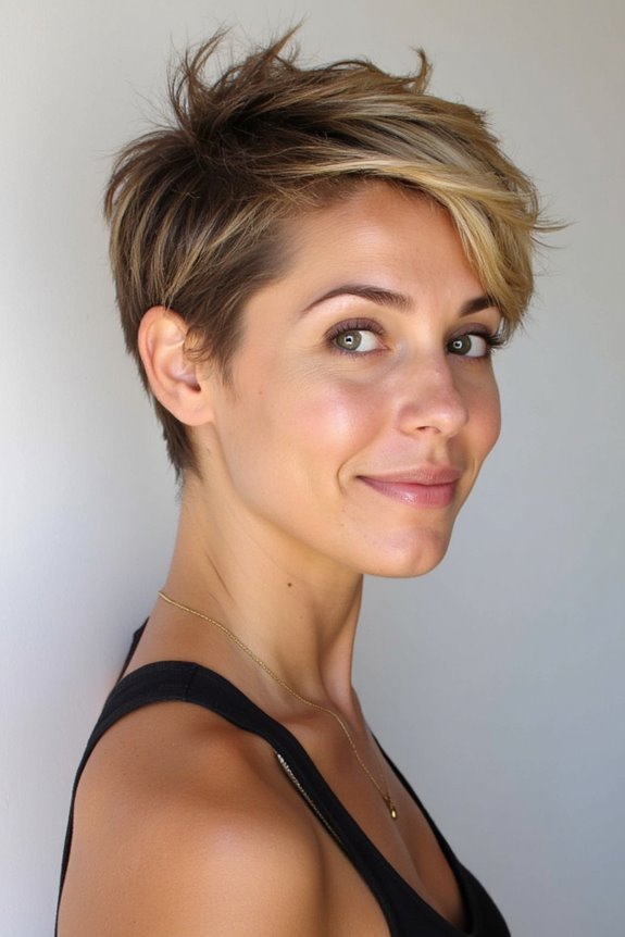 47+ Textured Pixie Cut Ideas for a Messy, Modern Look in 2025 32 textured pixie with balayage