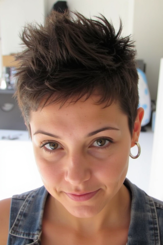 24+ Spiky Pixie Cuts for a Bold, Yet Super Cute Look in 2025 31 textured pixie with spikes