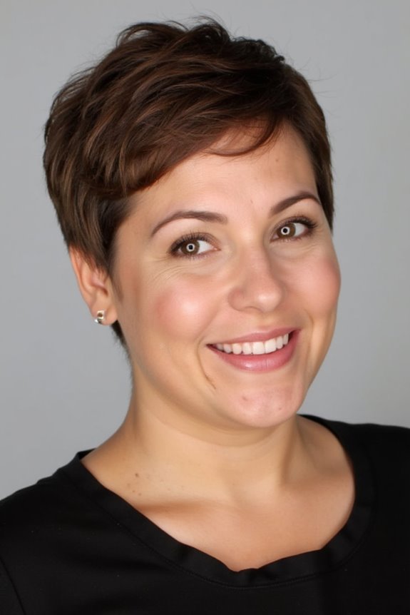 15+ Flattering Pixie Haircuts for Plus-Size Women in 2025 49 textured short pixie cut