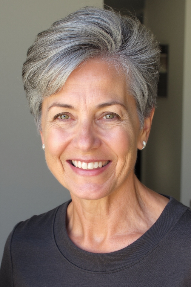 50+ Fabulous Short Haircuts Women Over 60 Are Getting in 2025 55 textured tapered haircut elegance