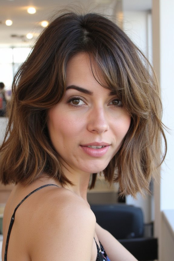 30+ Short Wavy Bob Haircuts Trending Right Now in 2025 6 textured wavy bob with bangs
