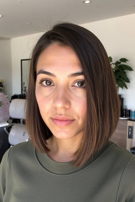 29+ Super-Cute Jaw-Length Haircut Ideas Taking Over Salons in 2025 2 timeless blunt bob hairstyle