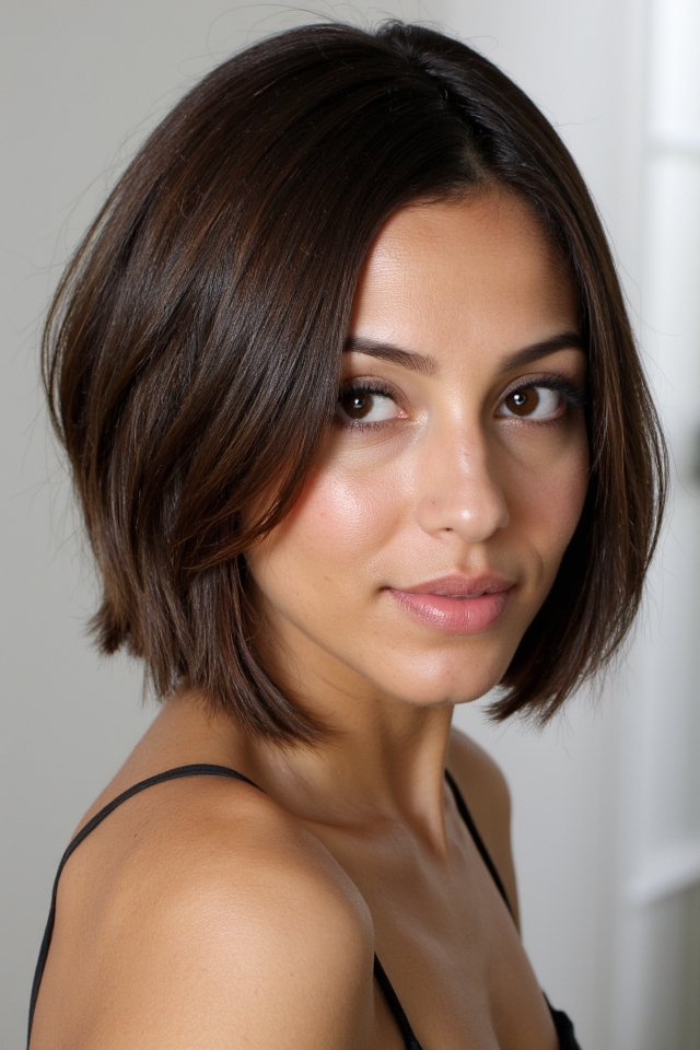 33+ Jaw-Length Bob Haircuts to See If You Want a Chic Crop in 2025 55 timeless brunette bob elegance