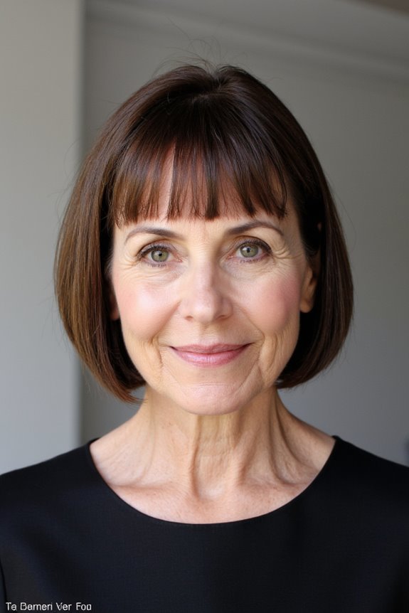 41+ Easy and Stylish Short Bobs With Bangs for Women Over 60 in 2025 2 timeless classic short bob