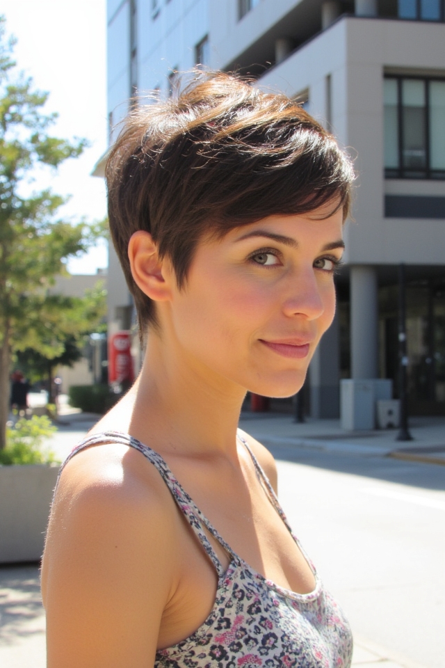 28+ Best Short Hair With Side Bangs Women Are Getting Right Now 2025 2 timeless edgy pixie hairstyle