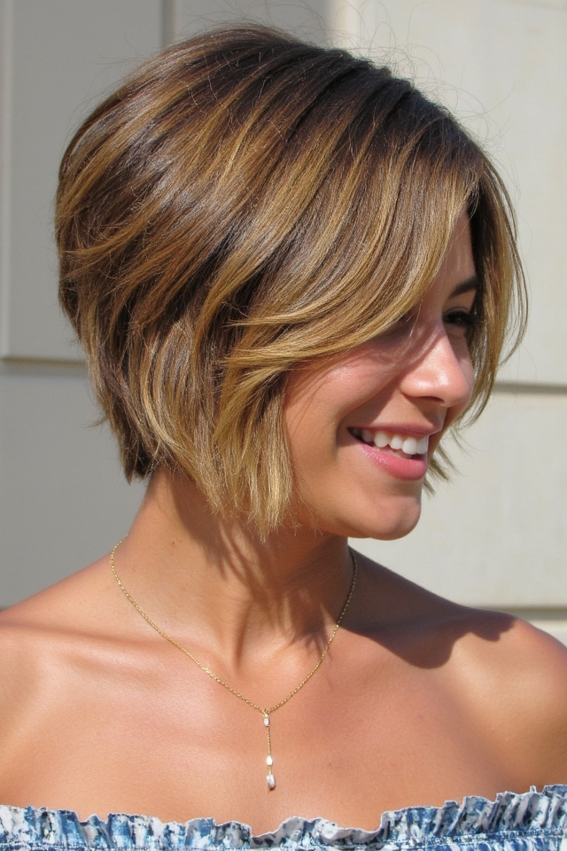 50+ Fantastic Short to Medium Layered Haircuts for That In-Between Length 2025 36 timeless feathered layered hairstyle