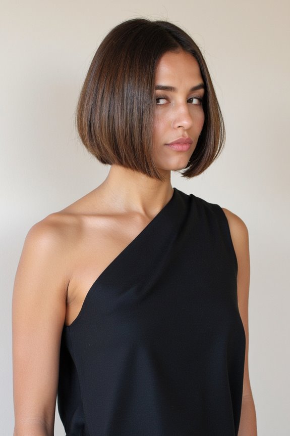 47+ Trendy Short Bob Haircuts & Hairstyles Women Are Getting in 2025 2 timeless sleek blunt bob