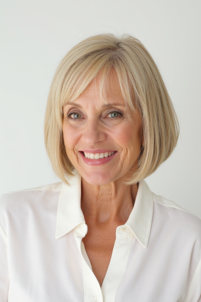 42+ Classic Short Bob Haircuts for Ladies Over 60 Who Want a Youthful Style in 2025 77 timeless sleek bob hairstyle