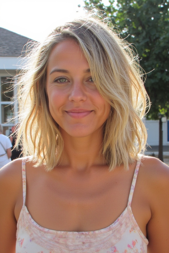50+ Trendiest Short Blonde Bob Ideas Right Now 2025 115 tousled blonde bob accessories