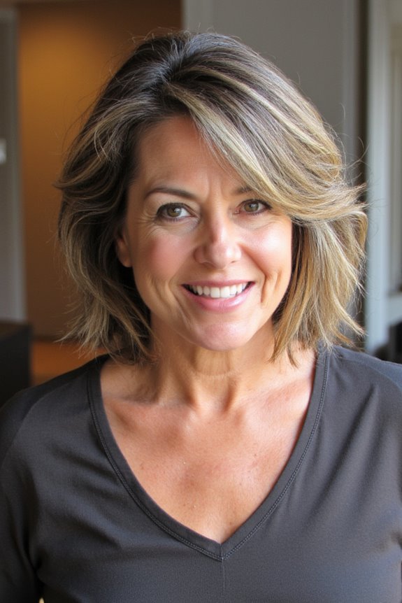 44+ Stylish & Fuss-Free Short Hairstyles for Women Over 50 in 2025 114 tousled bob with bangs