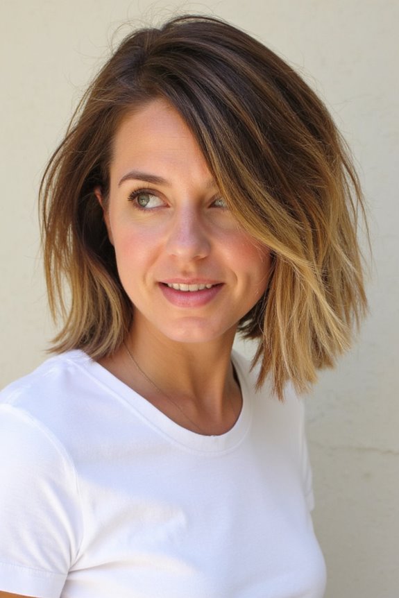 25+ Short, Light Brown Hair Ideas to Inspire Your Next Cut & Color for 2025 90 tousled bob with highlights