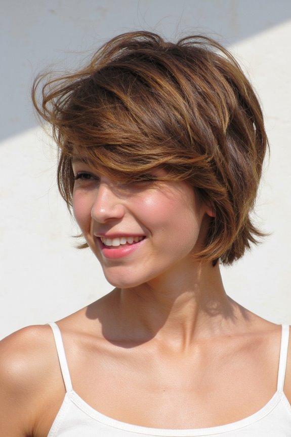 Short Fluffy Hair: 30+ Ways to Pull Off This Cute Hair Trend in 2025 23 tousled fringe for texture