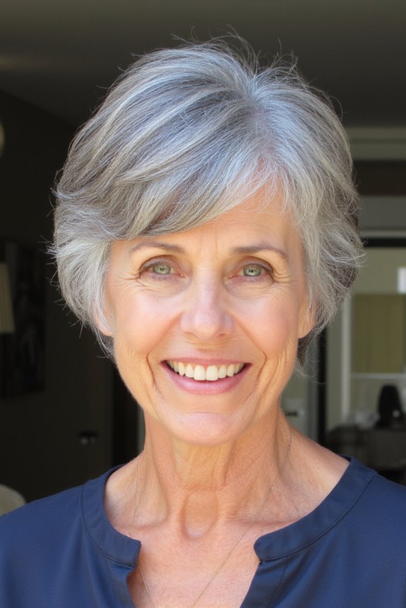 29+ Short Shaggy Haircuts Women In Their 60s Can Totally Pull Off in 2025 62 tousled gray short shag