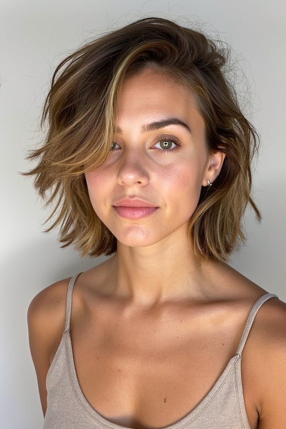29 Ways You Can Get an Ear-Length Haircut and Still Look Cute in 2025 30 tousled hair with highlights