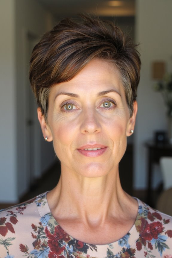 15+ Stylish Pixie Shag Haircuts for Women Over 40 to Try in 2025 9 tousled pixie shag charm