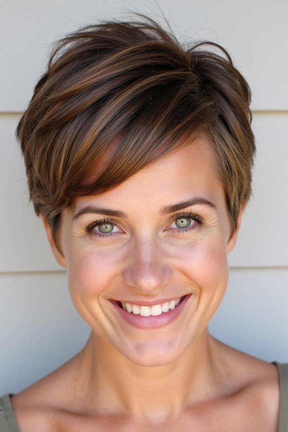 34+ Low-Maintenance Pixie Cuts That Are Still Super Cute in 2025 118 tousled pixie with dimension