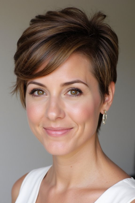 34+ Gorgeous Short Wedding Hairstyles and Bridal Hair Ideas in 2025 109 tousled pixie with glitter