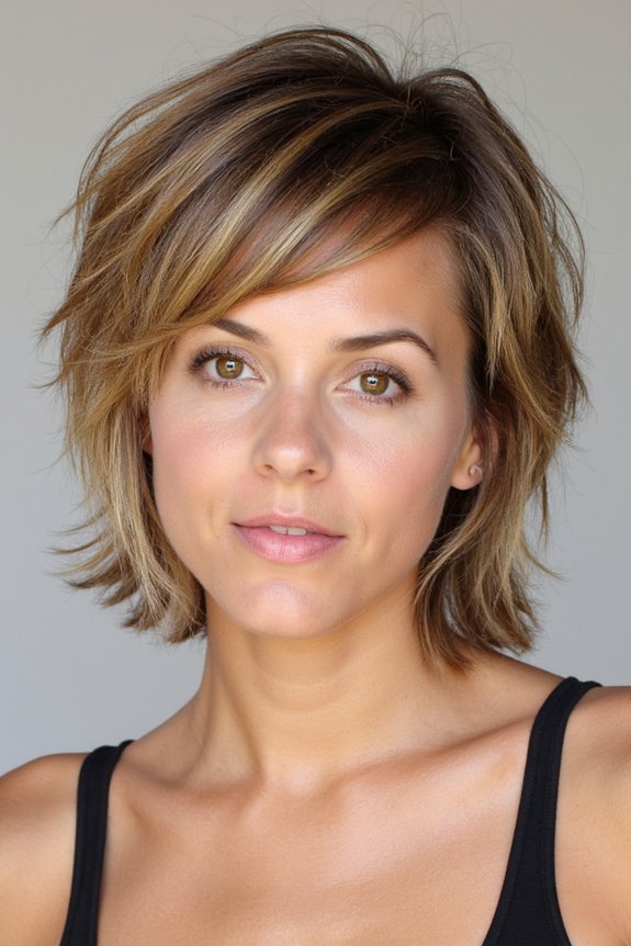 32+ Cutest Short Shaggy Haircuts for Fine Hair to Look Fuller in 2025 59 tousled shag with highlights