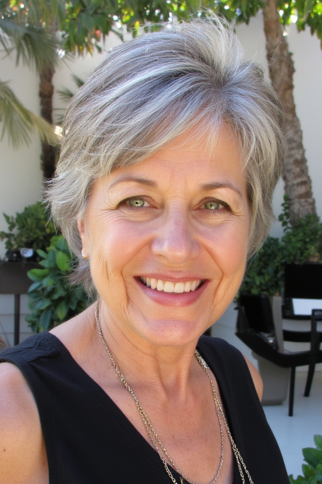 50+ Fabulous Short Haircuts Women Over 60 Are Getting in 2025 144 tousled short cut highlights