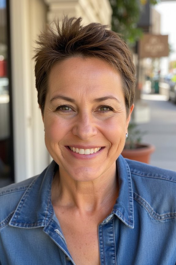 43+ Trendiest Pixie Haircuts for Women Over 50 in 2025 96 tousled spiky pixie style