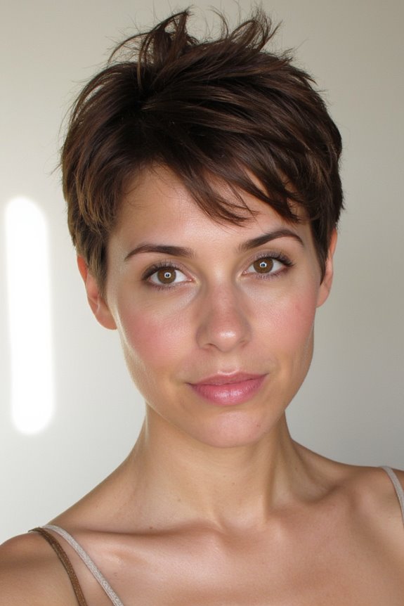 40+ Messy Short Hairstyles That Are Effortlessly Chic in 2025 2 tousled voluminous pixie cut