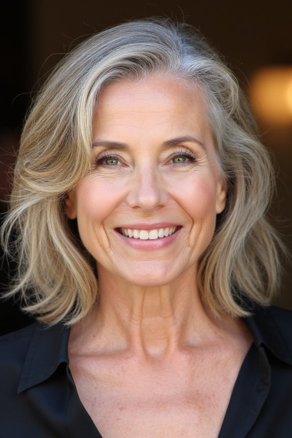 40+ Stunning Chin-Length Hairstyles Every Woman Over 60 Should Try in 2025 137 tousled wavy bob hairstyle