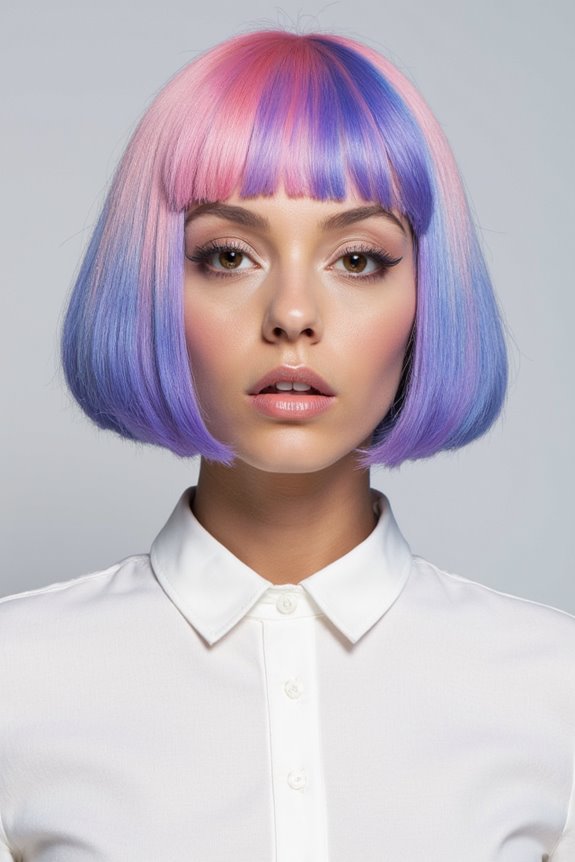 27+ "Box Bob" Cut Ideas Gaining Momentum This Year 2025 28 vibrant colored box bobs