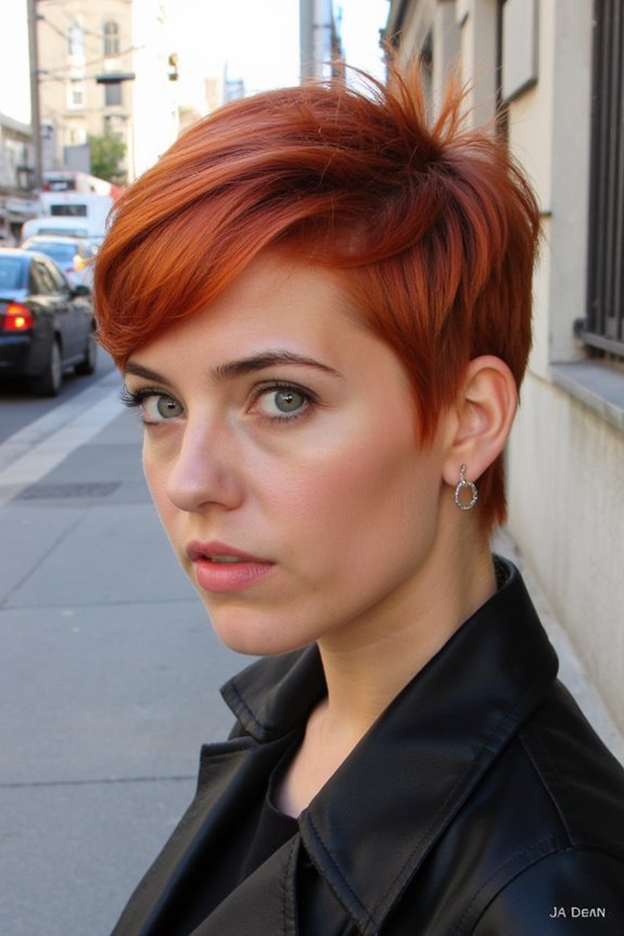 25+ Trendiest Pixie Mullet Ideas Taking in 2025 63 vibrant red pixie mullet