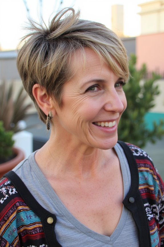 43+ Trendiest Pixie Haircuts for Women Over 50 in 2025 26 vibrant tousled pixie highlights