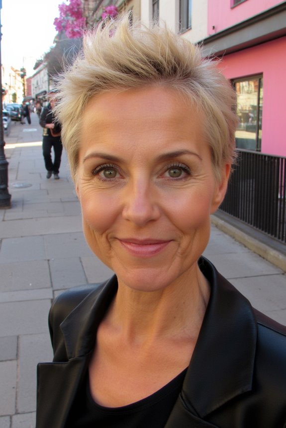 46+ Sexiest Short Hairstyles for Women Over 40 in 2025 21 voluminous angled pixie cut
