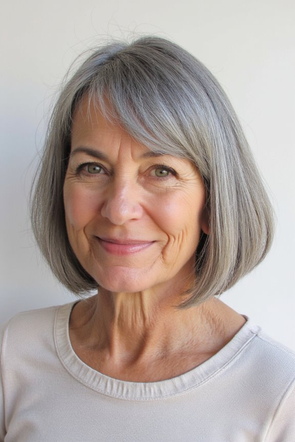 41+ Easy and Stylish Short Bobs With Bangs for Women Over 60 in 2025 105 voluminous bob with bangs