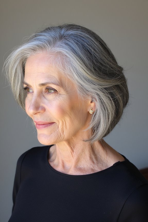 40+ Stunning Chin-Length Hairstyles Every Woman Over 60 Should Try in 2025 121 voluminous bob youthful lift