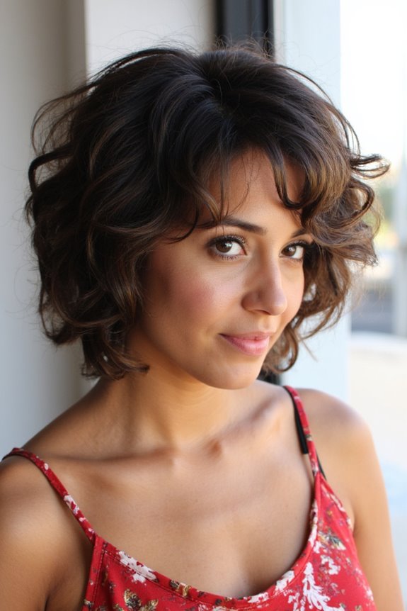 37+ Best Ways to Wear Curtain Bangs With Short Hair in 2025 140 voluminous curls with bangs