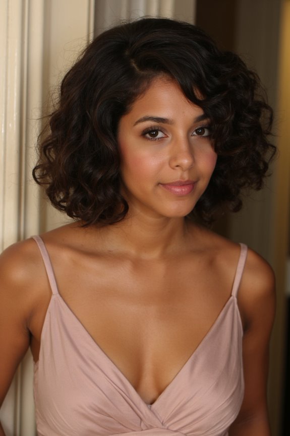 1 Prom Hairstyle for Short Hair Is Here (+35 More) in 2025 4 voluminous curly bob styling