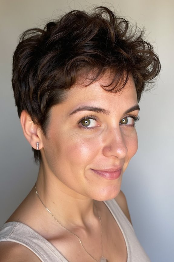 40+ Messy Short Hairstyles That Are Effortlessly Chic in 2025 75 voluminous curly pixie hairstyle