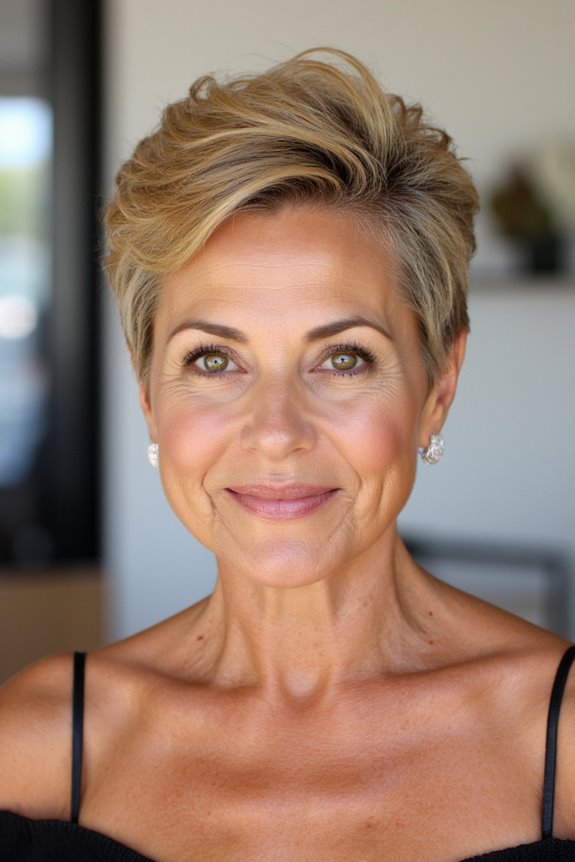 43+ Trendiest Pixie Haircuts for Women Over 50 in 2025 107 voluminous curly pixie hairstyle