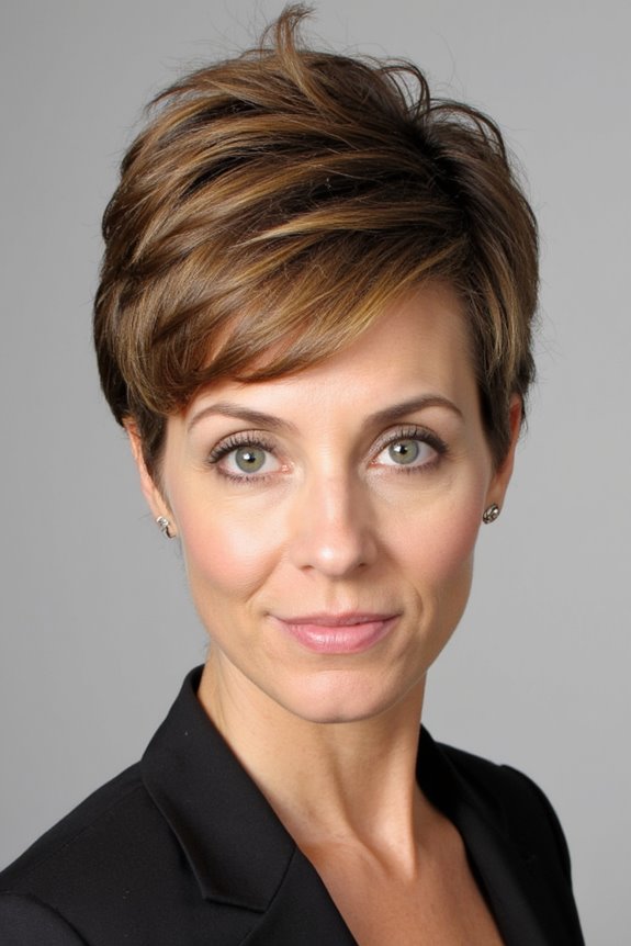 42+ Flattering Short Hairstyles for Long Faces in 2025 37 voluminous layered pixie cut
