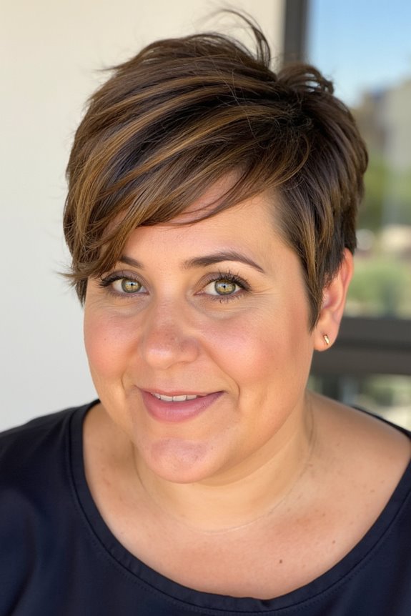 15+ Flattering Pixie Haircuts for Plus-Size Women in 2025 40 voluminous pixie cut highlights