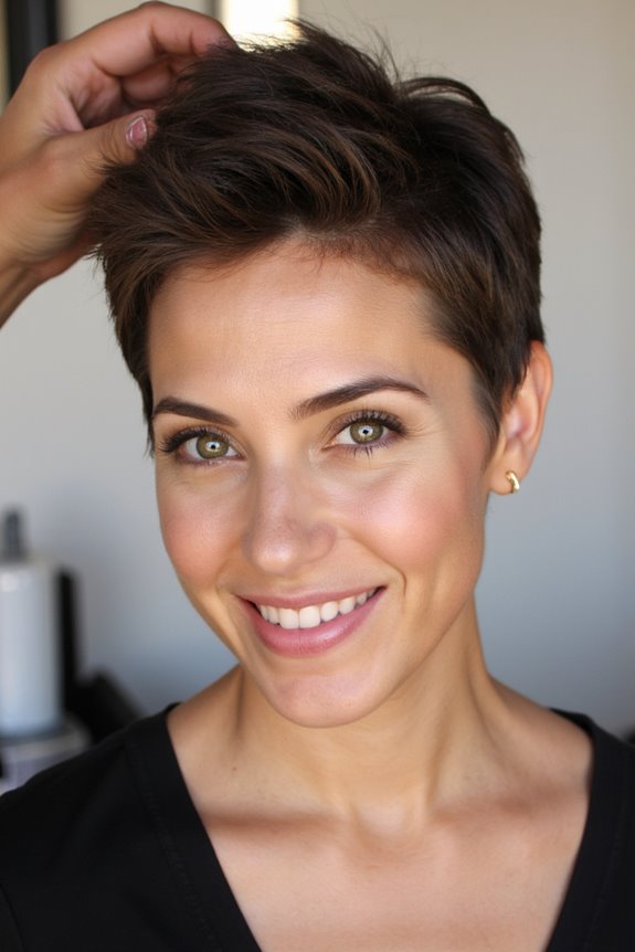 35+ Most Flattering Ways to Get a Pixie Cut for Round Face Shapes in 2025 5 voluminous pixie cut styling
